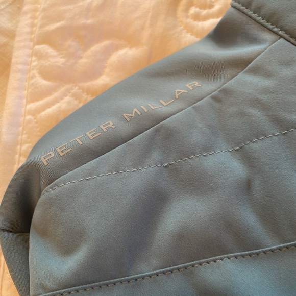 Peter Millar Weld Hybrid Half-Zip Pullover. Color Rainfall Size XL - Picture 4 of 6